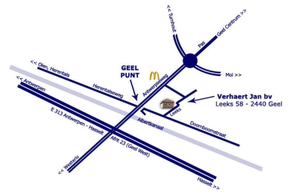 Jan Verhaert verzekeringen Geel routeplan Jan Verhaert verzekeringen Geel